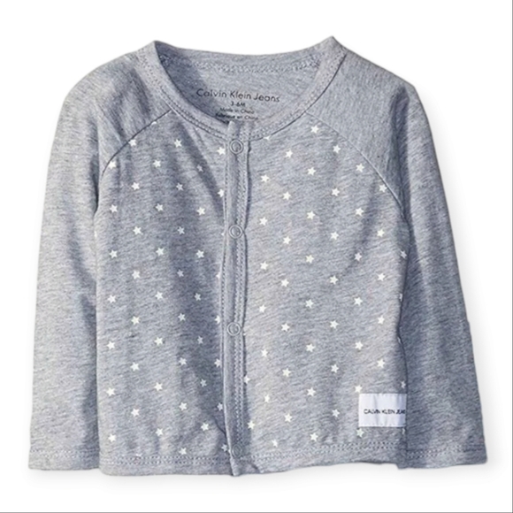 🎉Bundle of GAP Bodysuit, Calvin Klein Cardigan Cloud Island Bodysuit (12M) - Picture 2 of 5